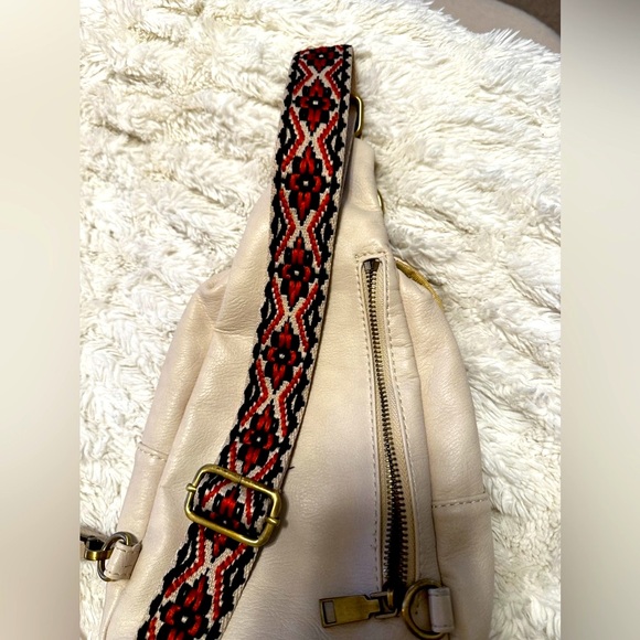 MODA LUXE Regina Sling Backpack in Beige - Picture 2 of 7